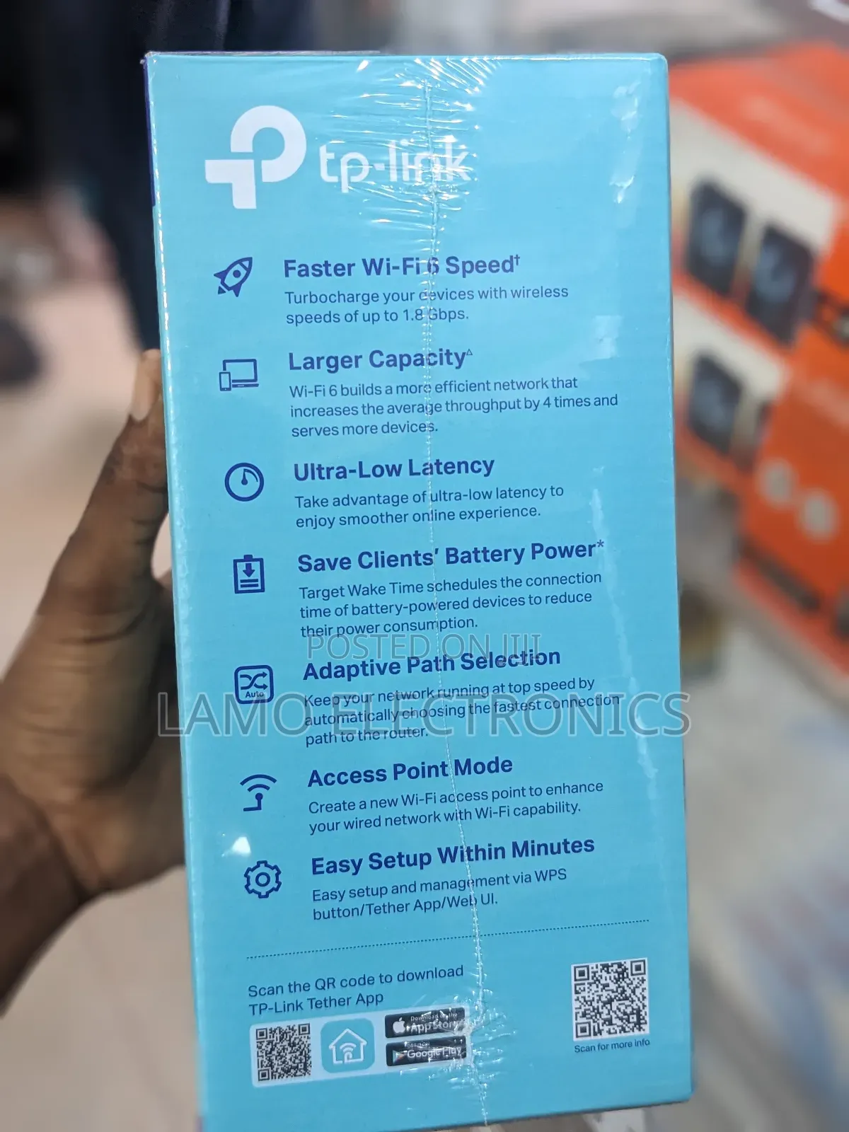 Tp Link Re605x Ax1800 Mesh Wi-Fi 6 Range Extender