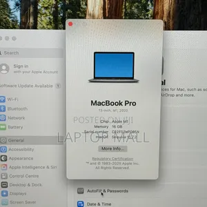 Laptop Apple MacBook 2020 16GB Apple M1 SSD 512GB