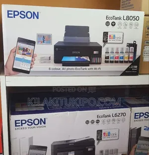 L8050 Ecotank Epson Ink Jet Wifi,Copy,Photo,Scan A4 Printer
