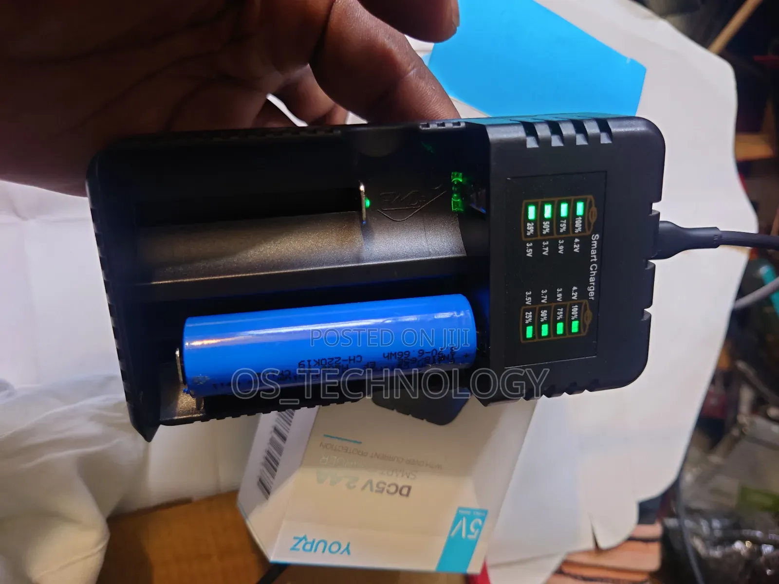 Original Fast Lithium Battery Charger Double Line.15w 2.4a 5v