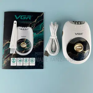 VGR 706 Rechargeable Lady Epilator Hair Removal 18 Tweezers