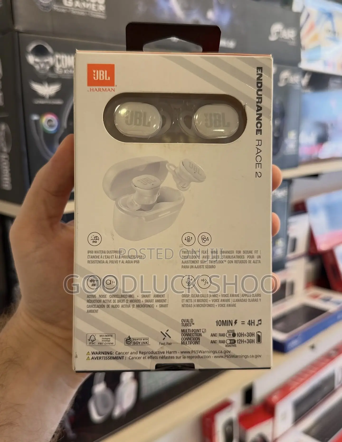 JBL Endurance Race 2 Noise Cancelling Sports Earbuds