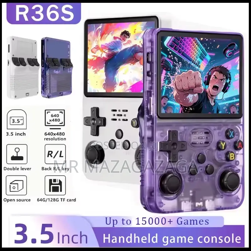 R36s Retro Handheld Game Console - 3.5 Inch