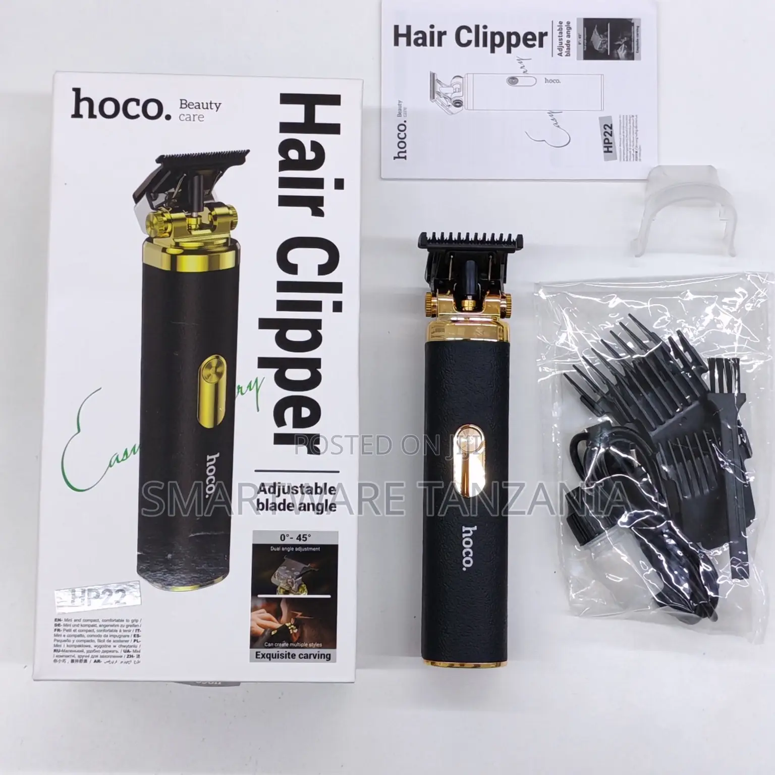 Hoco Hp22 Professional Hair Clipper T-blade Trimmer Complete Kit