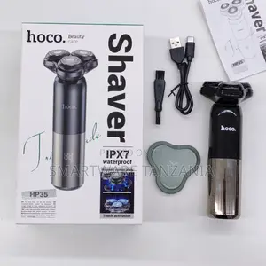 Hoco Hp35 Electric Shaver Ipx7 Waterproof Rotary Razor Touch On