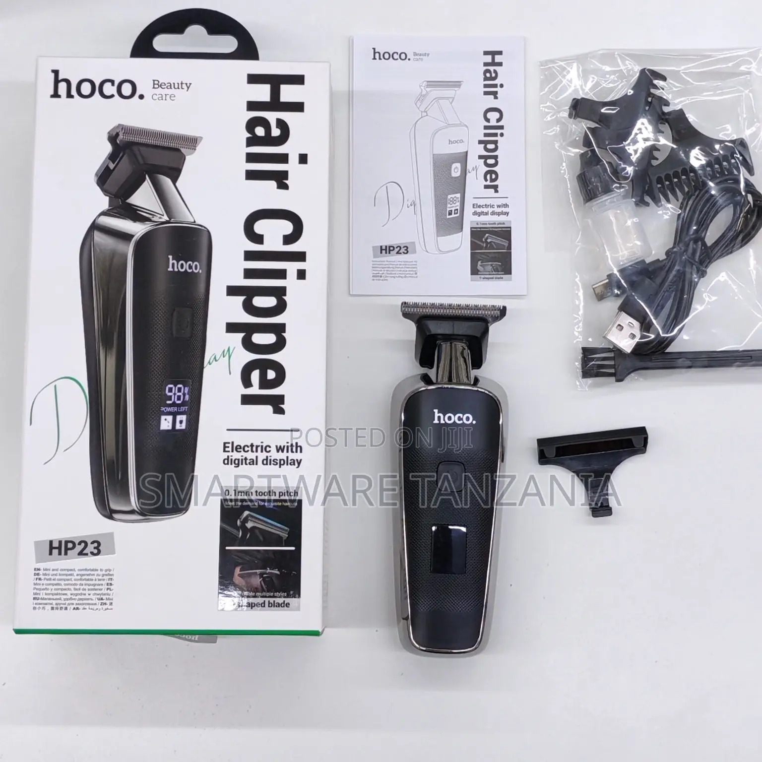 Hoco Hp23 Hair Clipper Digital Display 0.1mm Precision T-Blade