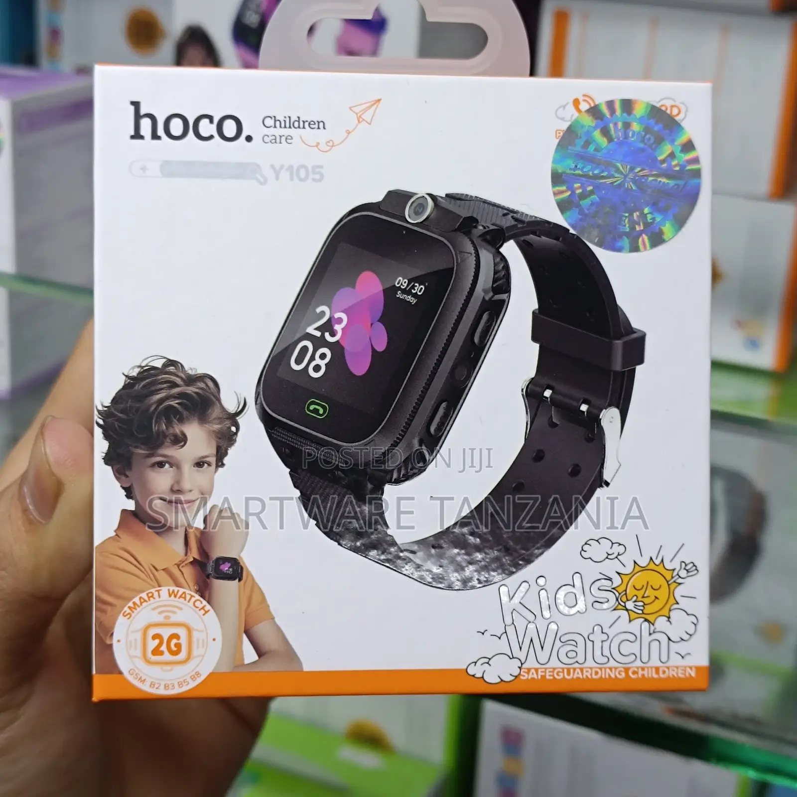 Hoco Y105 Kids Smart Watch 2g Gps Phone Call Camera Black Boys