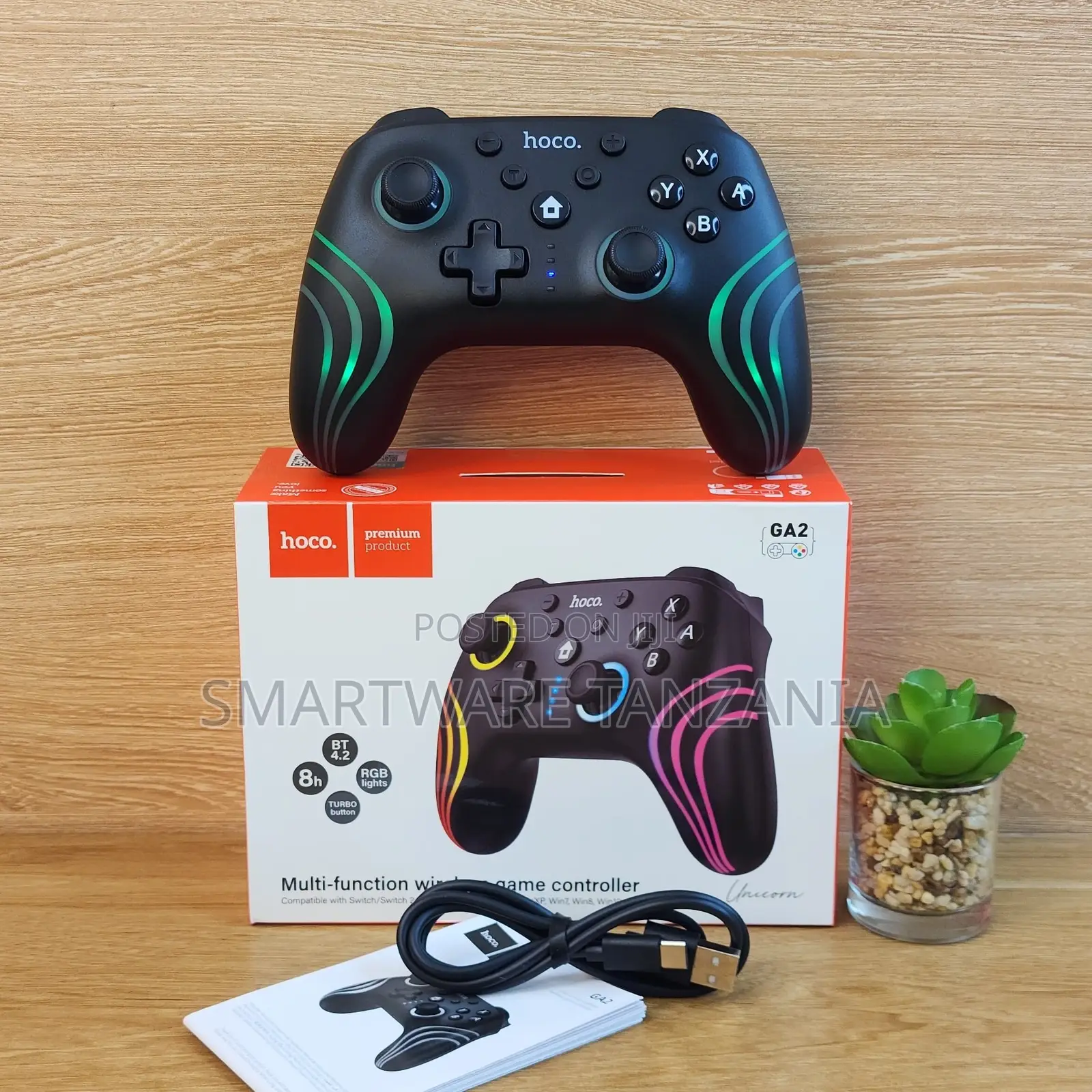 Hoco Ga2 Wireless Game Controller Rgb Bluetooth For Switch Pc Phone