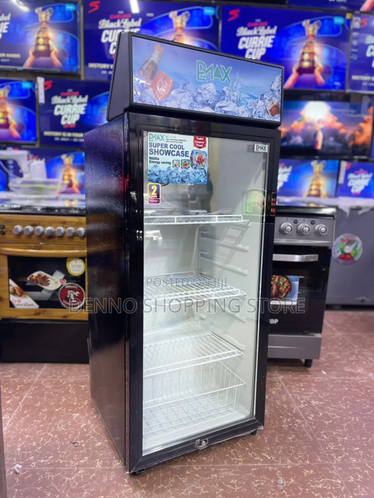 Pmax Showcase Fridge 175l