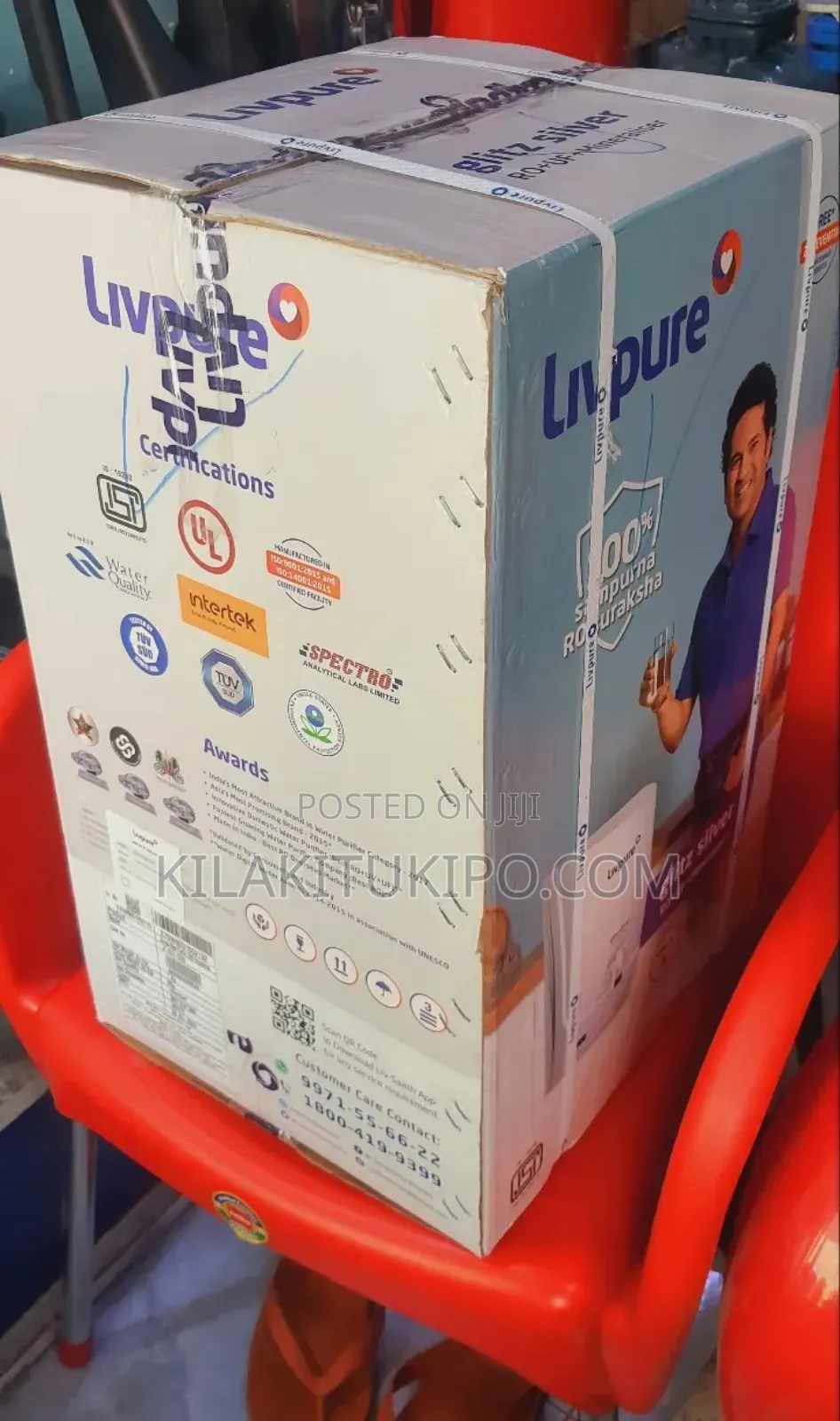 Livpure Purifier Water From Any Source Glitz Silver Ro+Uf+Mineralizer