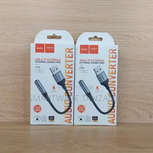 Hoco Ls36 Usb to 3.5mm Audio Adapter External Sound Card Hi-Fi