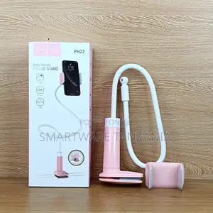 Hoco Ph23 Balu Gooseneck Phone Stand Flexible Arm Pink 360 Rotation