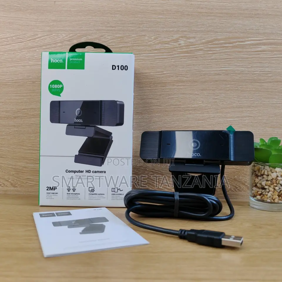 Hoco D150 Full Hd Webcam With Dual Mics And Usb Plug-and-play Setup
