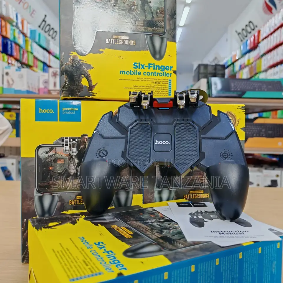Hoco Six Finger Mobile Game Controller Pubg Trigger Gamepad