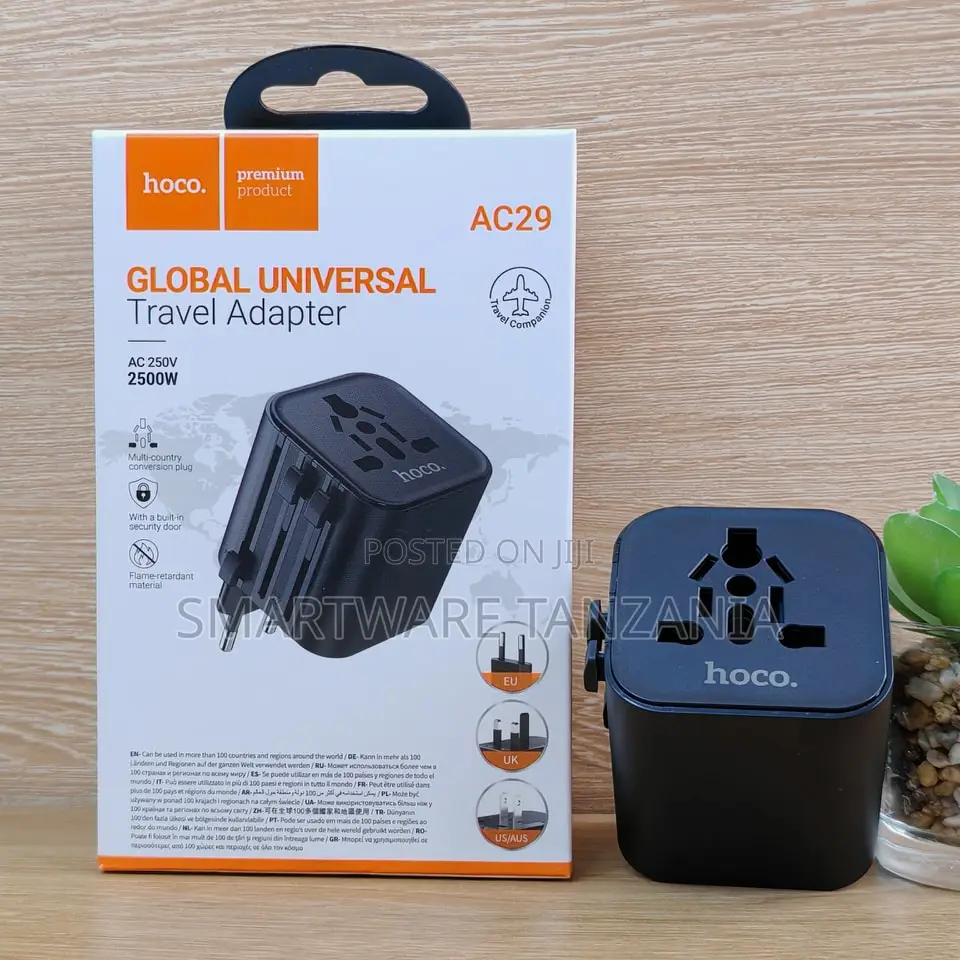 Hoco Ac29 Universal Travel Adapter 2500w Global Power Converter