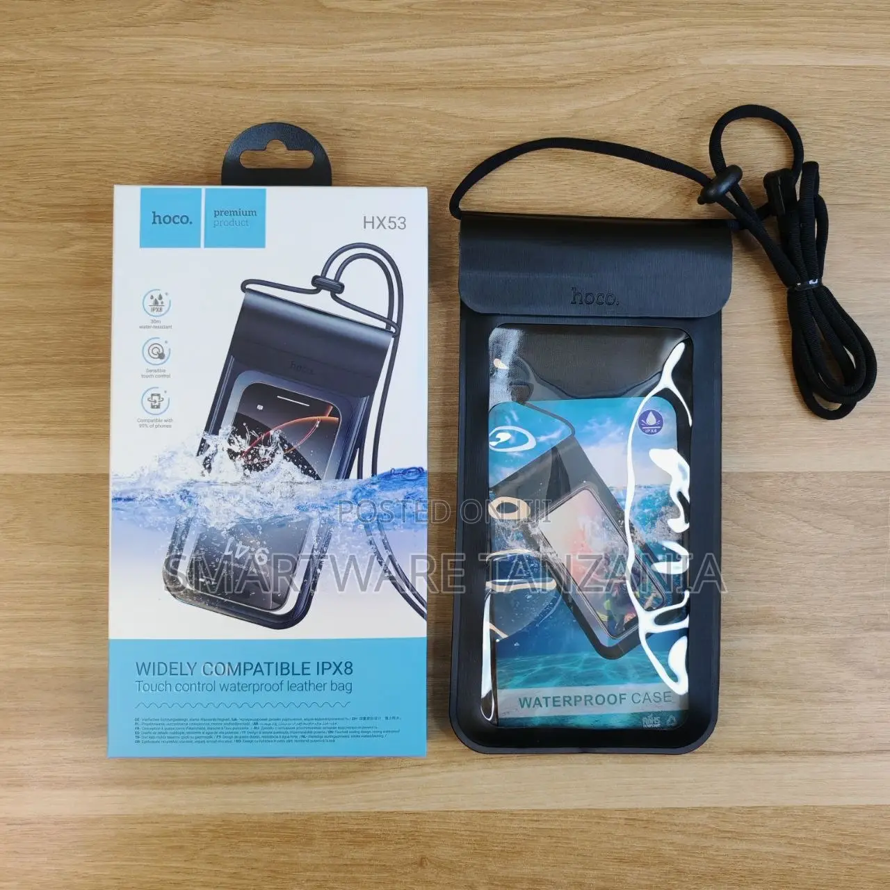 Hoco Hx53 Waterproof Phone Case Ipx8 Touch Screen Pouch Swimming