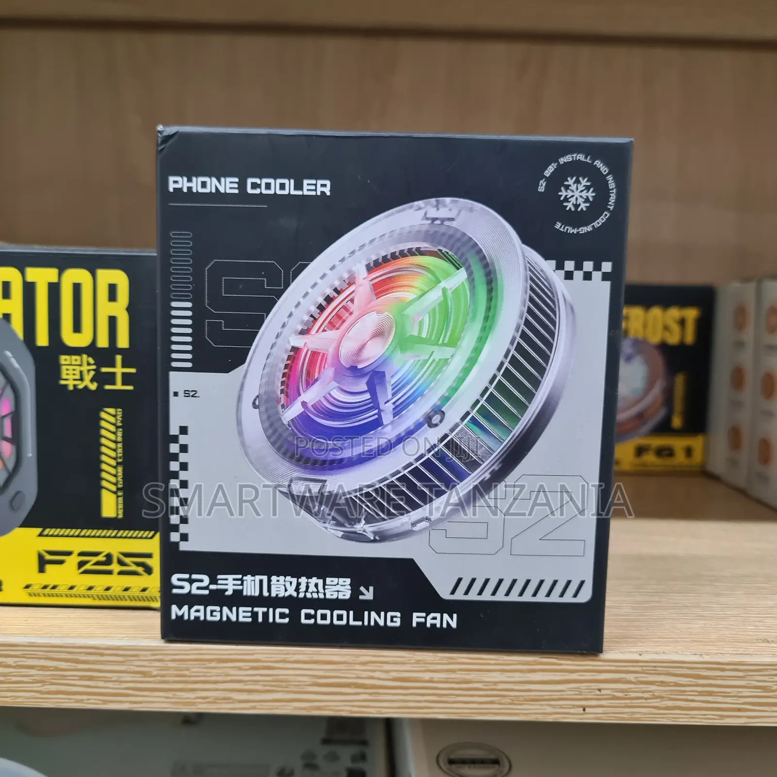S2 Phone Cooler Magnetic RGB Gaming Fan Instant Cooling Radiator