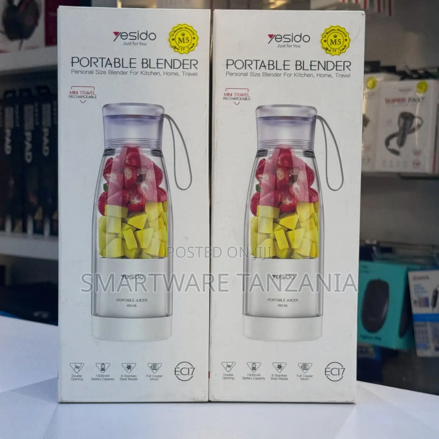 Yesido Ec17 450ml Portable Blender for Smoothies on the Go