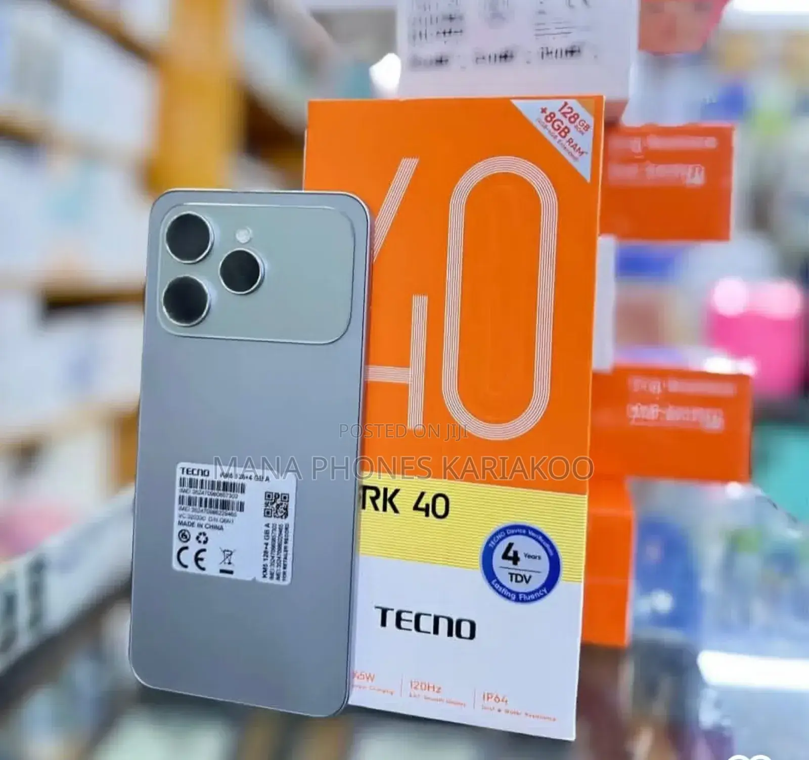 New Tecno Spark 40 128 GB Silver