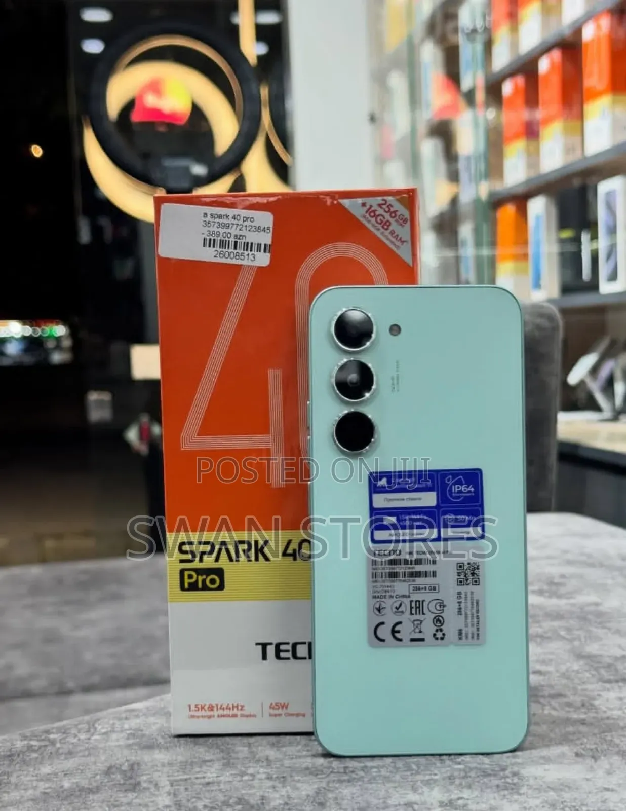 New Tecno Spark 40 Pro 256 GB Gray