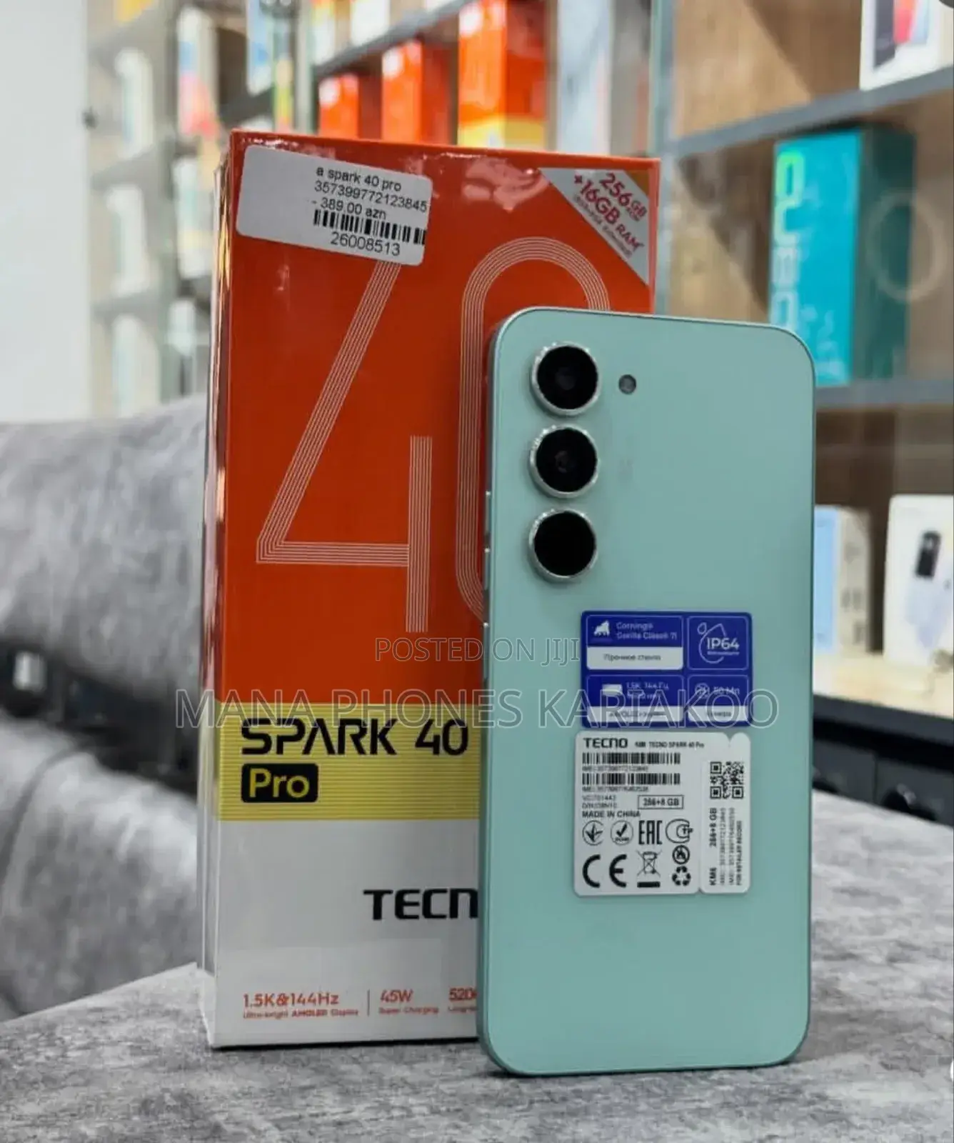 New Tecno Spark 40 Pro 256 GB Gray