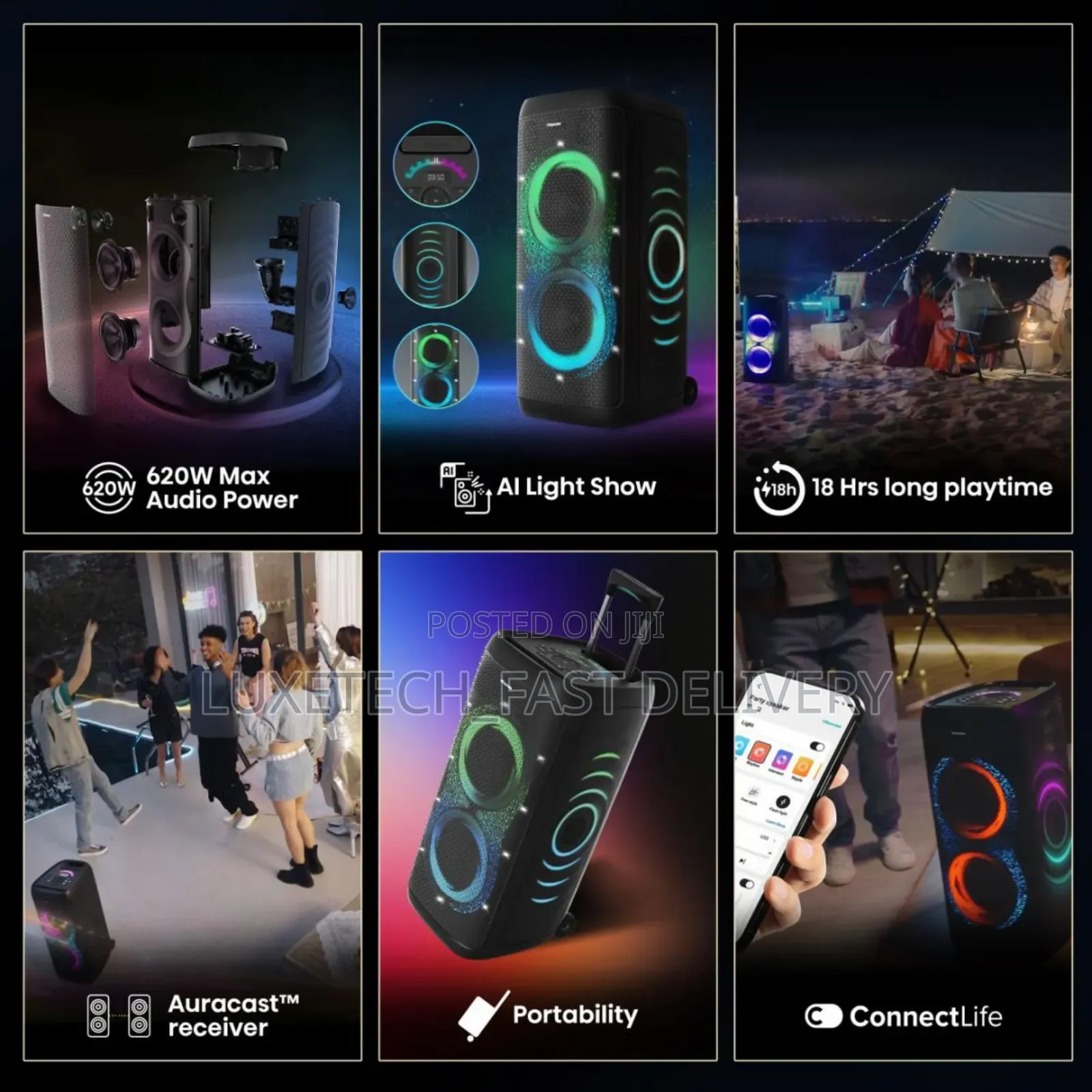 Hisense Party Thunder Portable Bluetooth Speaker