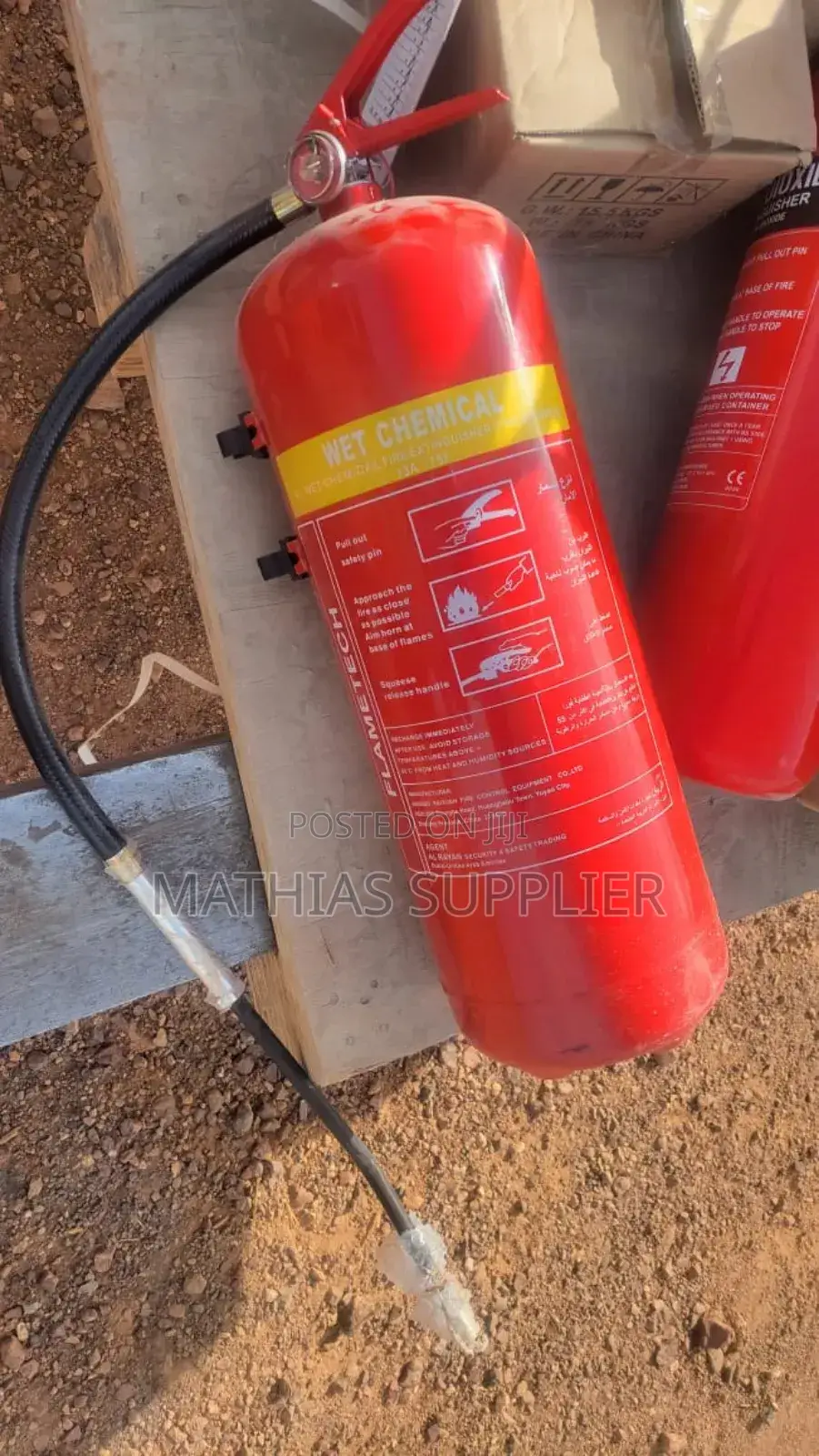 Fire Extinguisher Powder And Carbon Dioxide