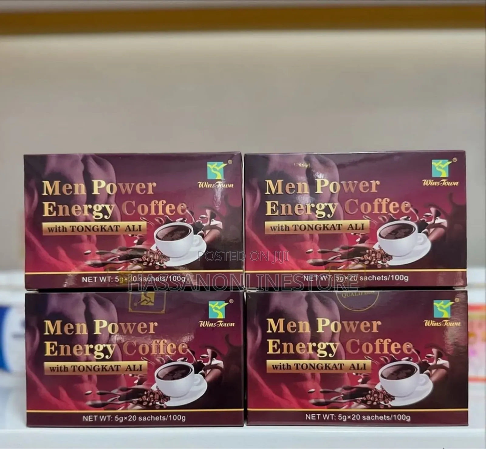 Wins Town Men Power Energy Coffee With Tongkat Ali 20 Sachets