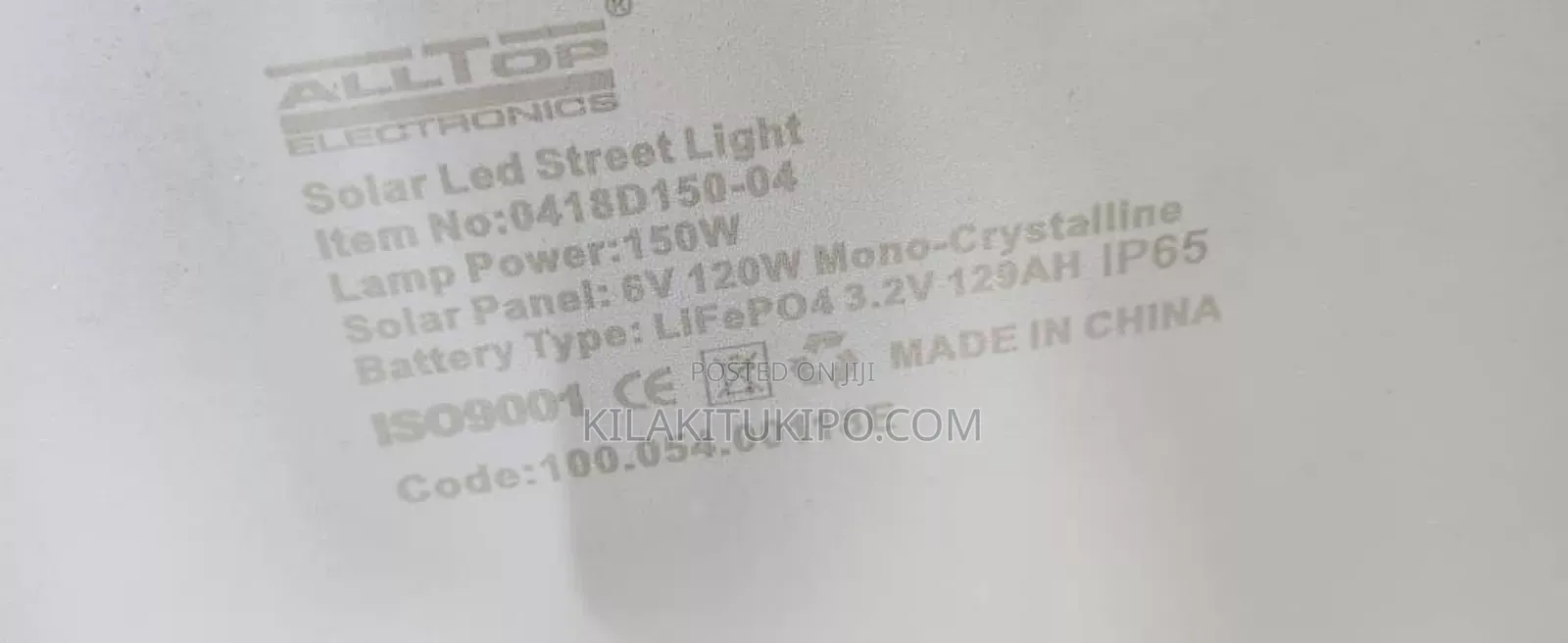 Solar Led Street Light 150w Heavy Duty