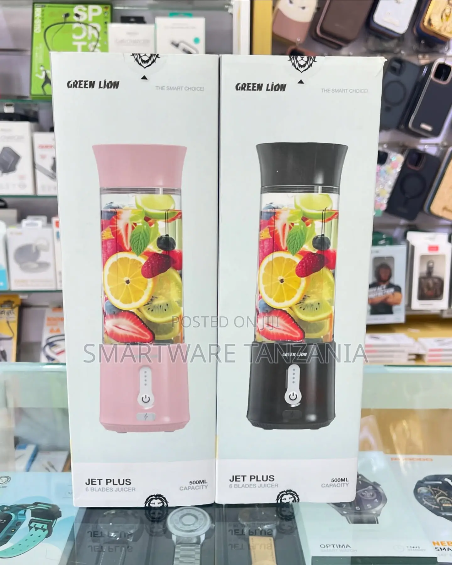 Green Lion Jet Plus Portable Blender 500ml Usb Rechargeable 6 Blade