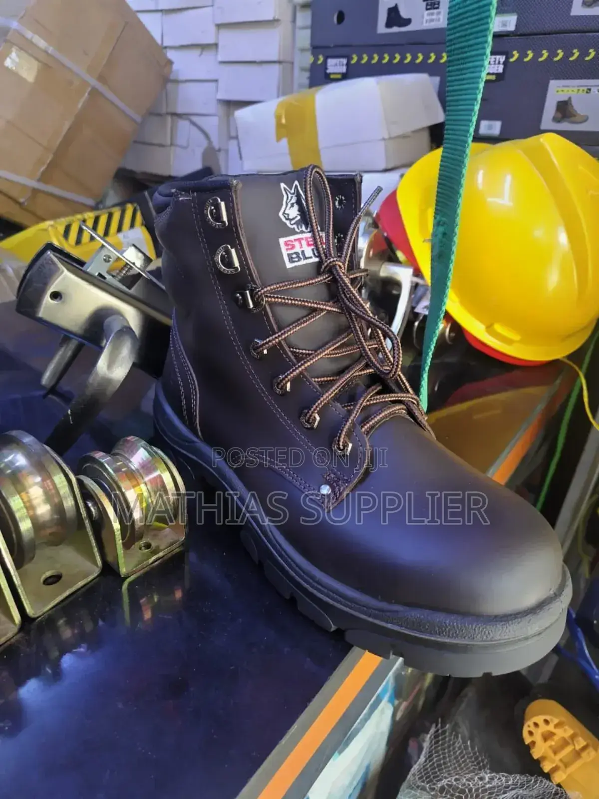 Stell Blue Safety Boots