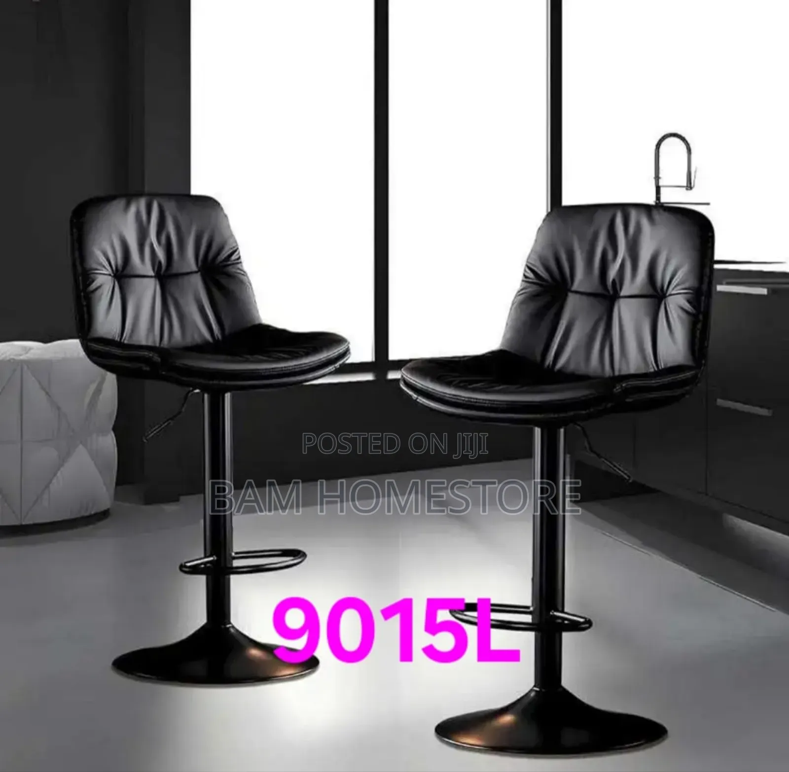 Padded Hydraulic Bar Stools Adjustable Swivel Chair