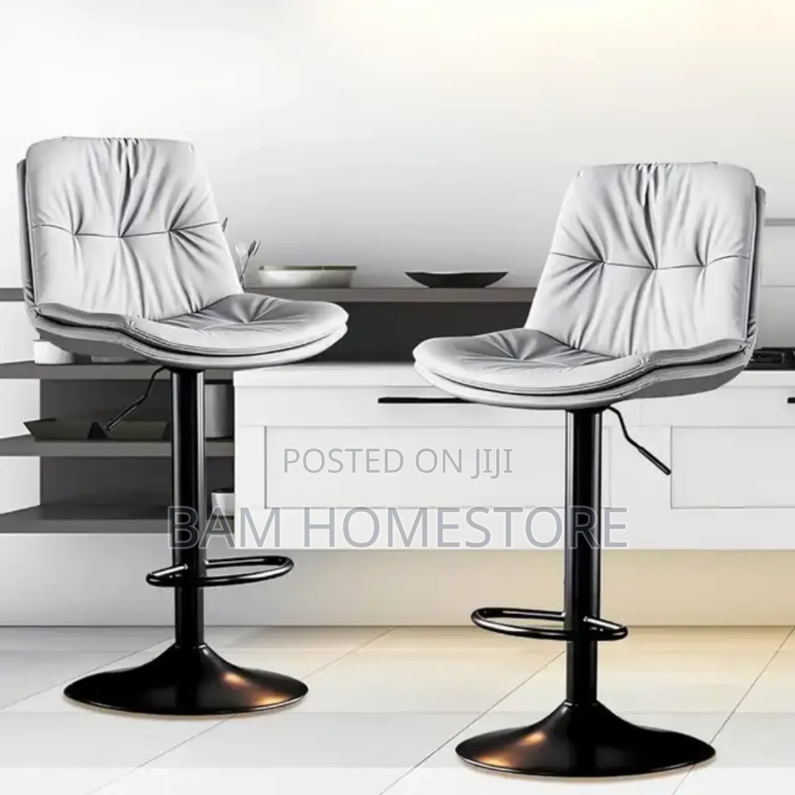 Padded Hydraulic Bar Stools Adjustable Swivel Chair