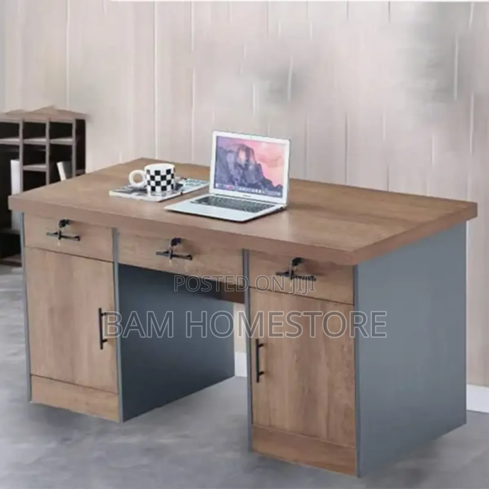 Executive Office Desk With Storage (Model B120 - 120cm)
