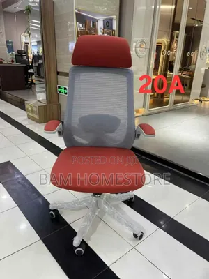 Executive Red/Grey Office Chair