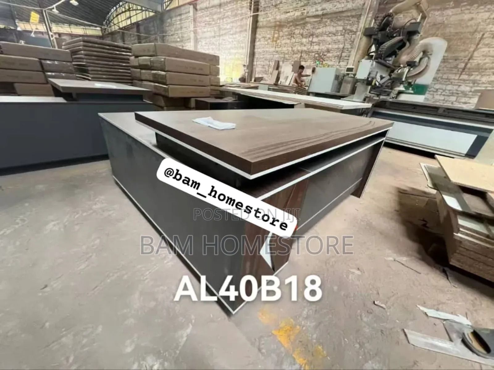 Modern Executive L-Shaped Office Desk 180cm (Al40b18)