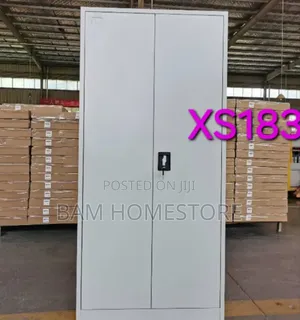Large Double-Door Metal Storage Cabinet