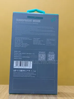 Hz Transparent Mouse With Bluetooth and Wireless Connection