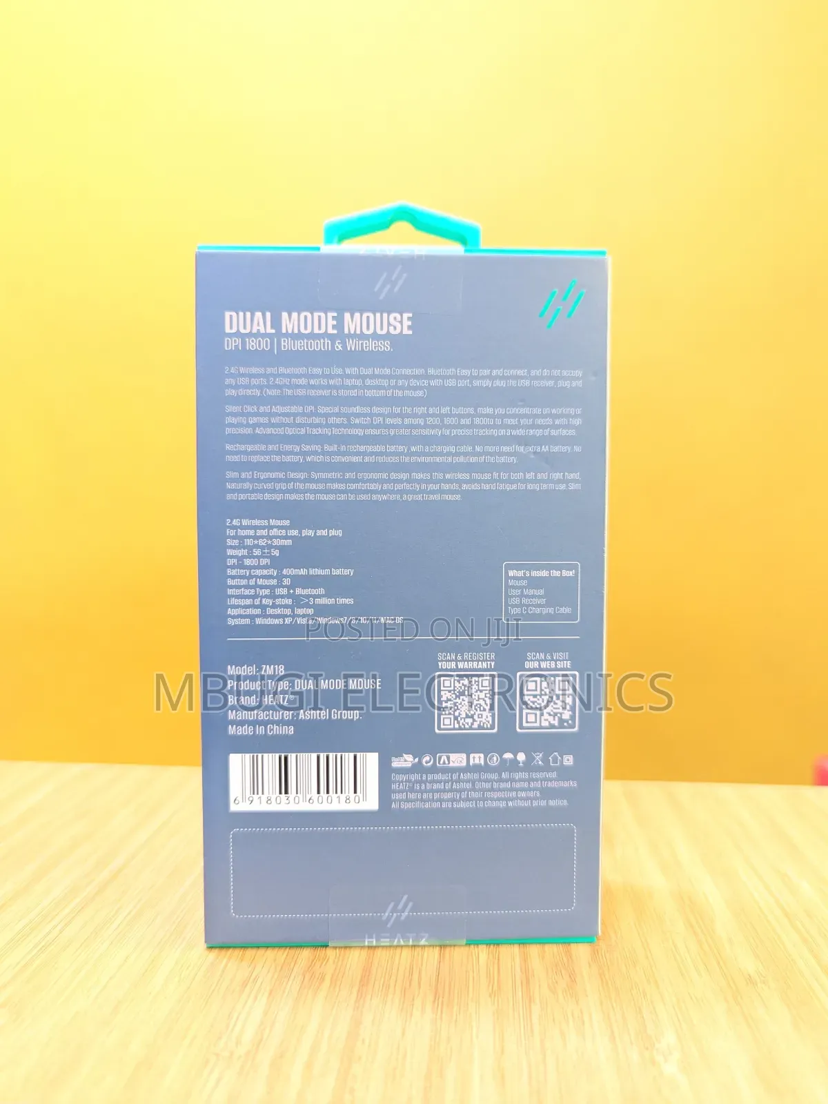 Hz Bluetooth and Wireless Mouse Original Egg Like Shaped