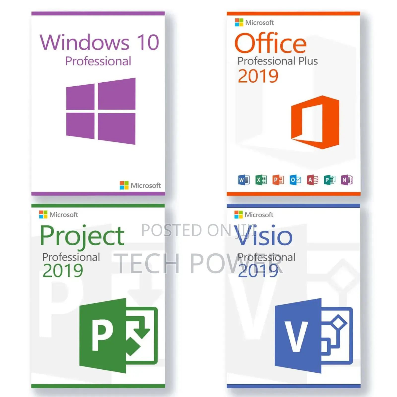 Windows 10 Pro + Office Pro + Visio + Project 2019 – License Key