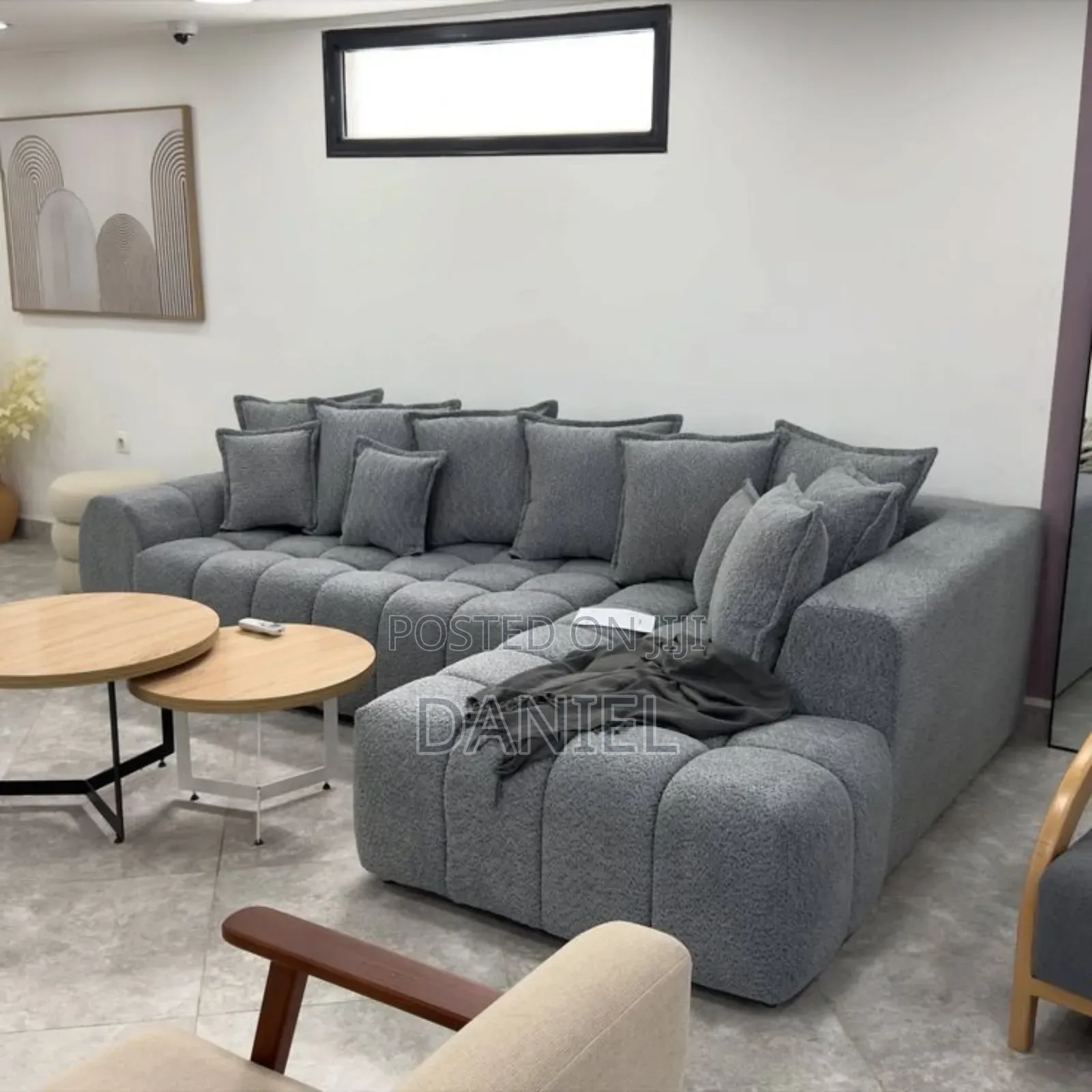 Sofa Set Ya L Shape Grey Color