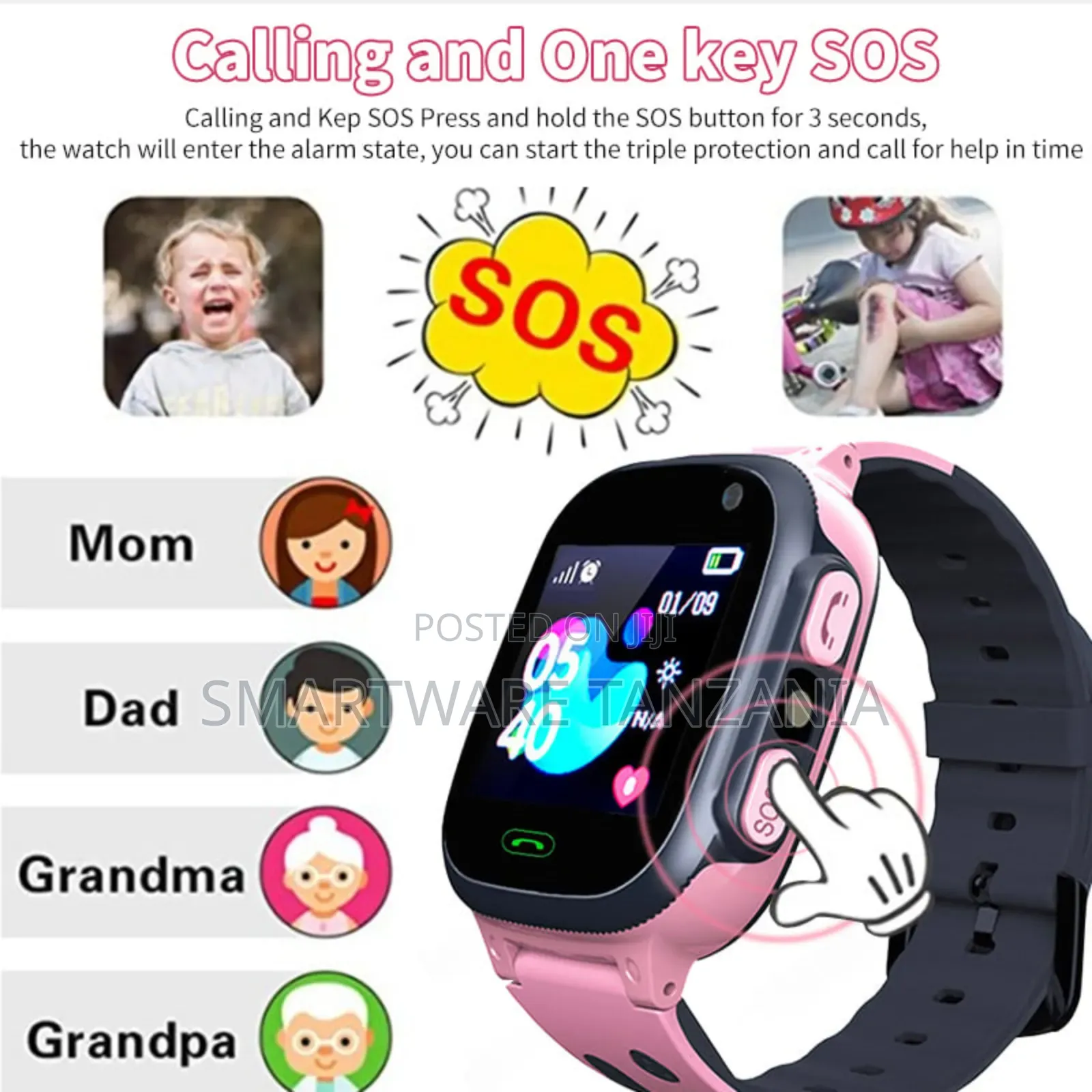 Hoco Y100 Kids Smart Watch With Gps Tracking And 2g Calls