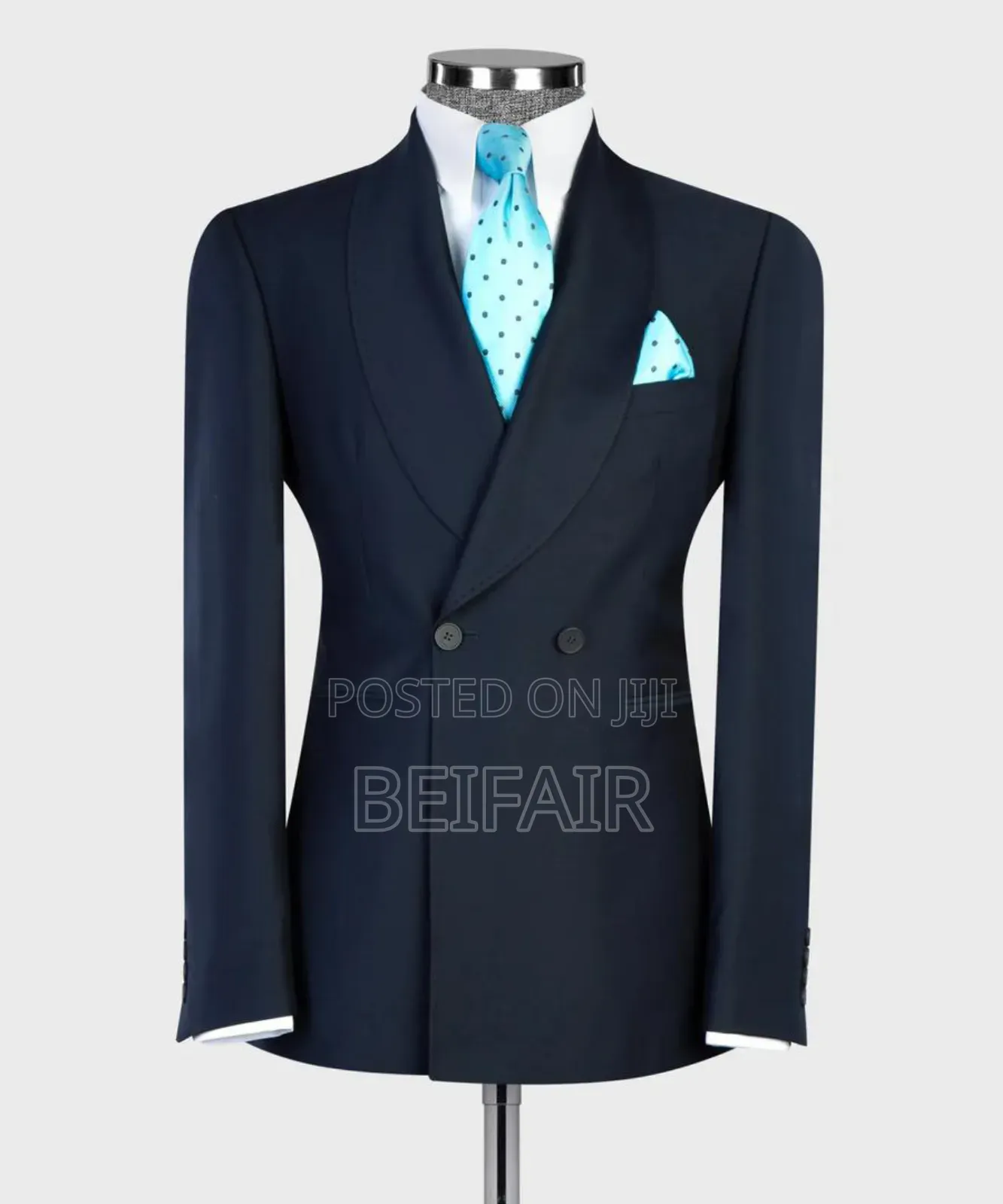 Dark Blue Double Button Suit
