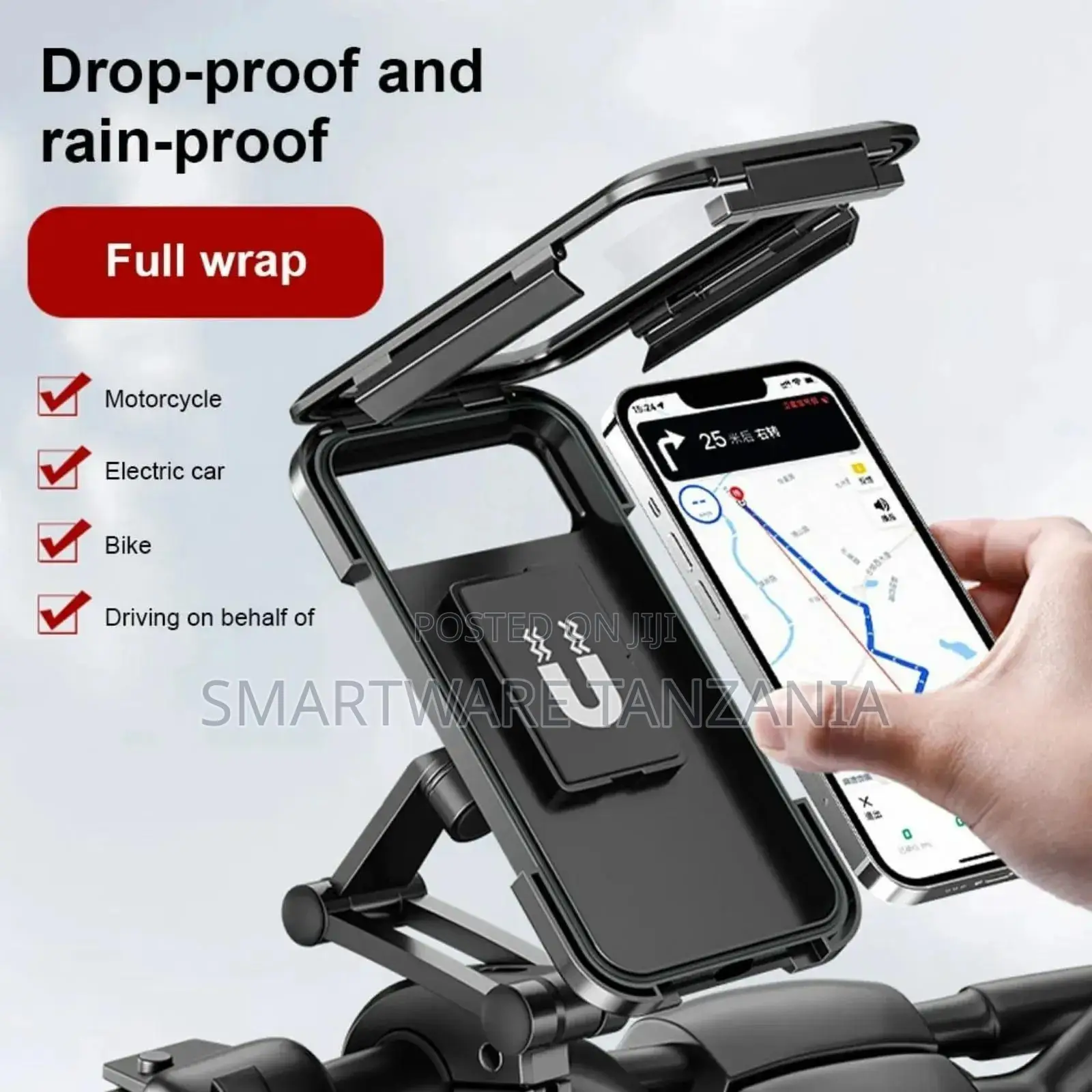 Yesido C331 Motorcycle Phone Holder With 360 Degree Rotation