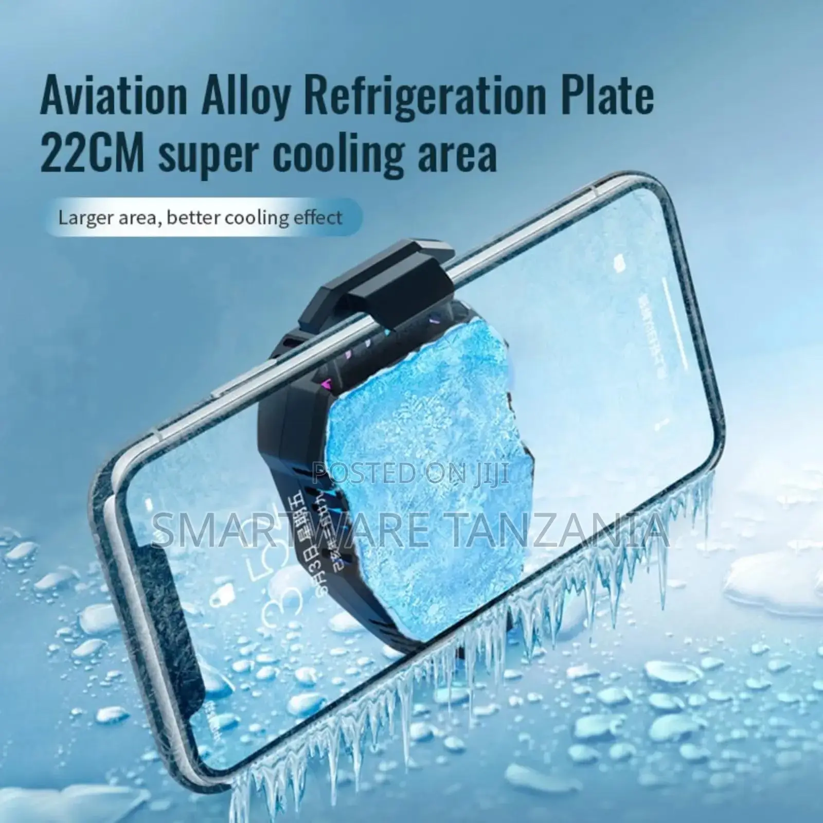 Phone Cooler Gaming Radiator Frost Silent Rgb Wheel Design Mobile
