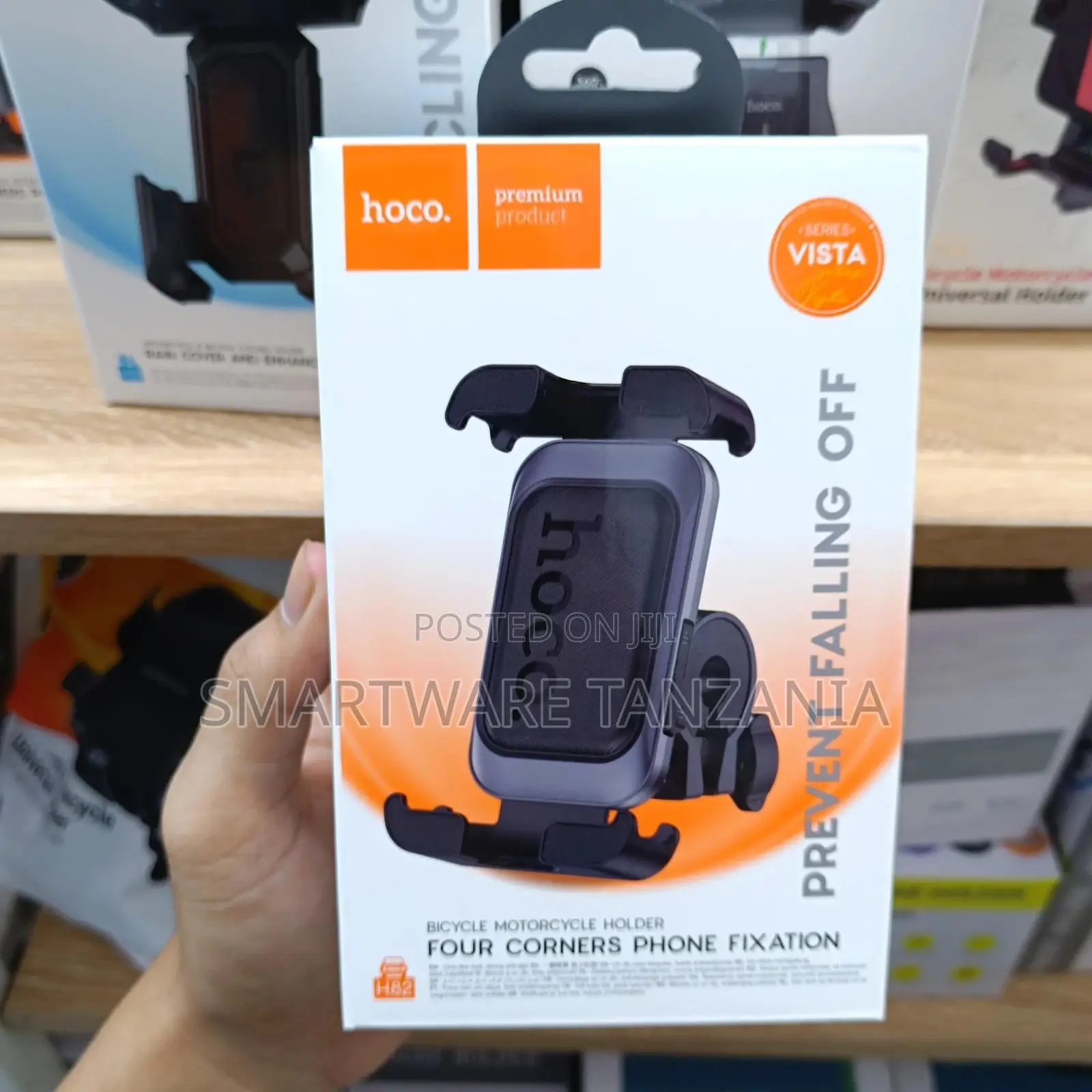 Hoco H82 Vista Four Corner Grip Phone Holder For Bike And Scooter