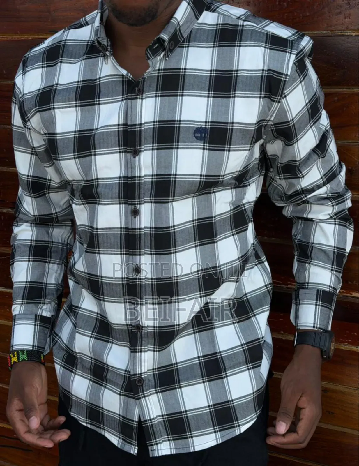 Black and White Draft Shirt