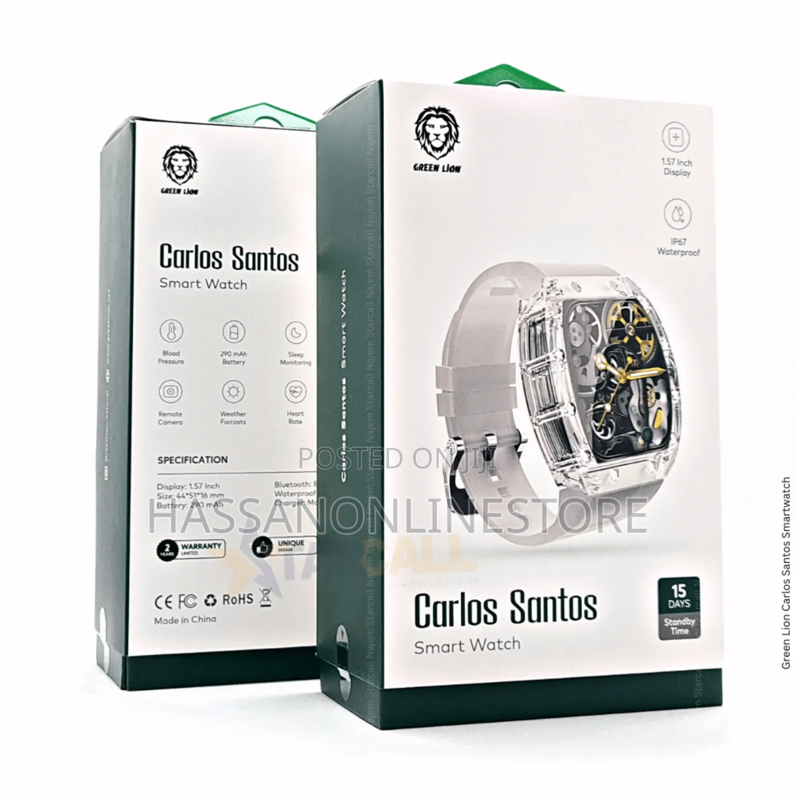 Green Lion Carlos Santos Smart Watch