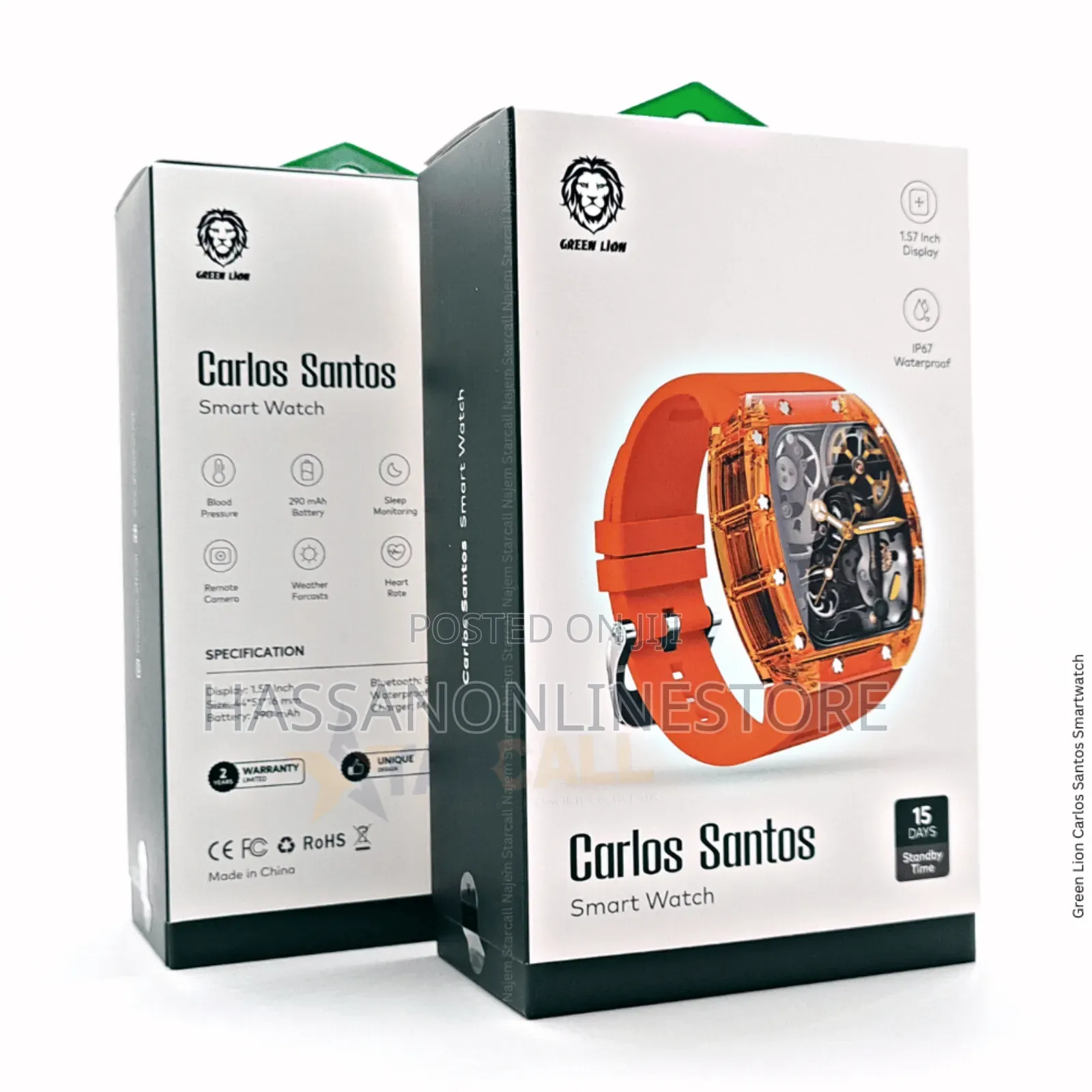 Green Lion Carlos Santos Smart Watch