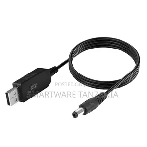 5v To 12v Step Up Cable, Usb Adapter With Dc Jack For Wireless Router